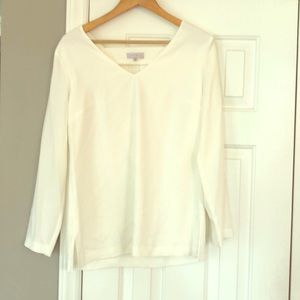 Cream 1. State Blouse with Open Back